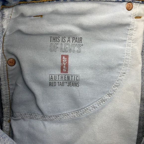 Levi Strauss 550 Jeans Mens Size 34x31 Straight Relaxed Faded Distressed‎ Denim - Picture 14 of 15